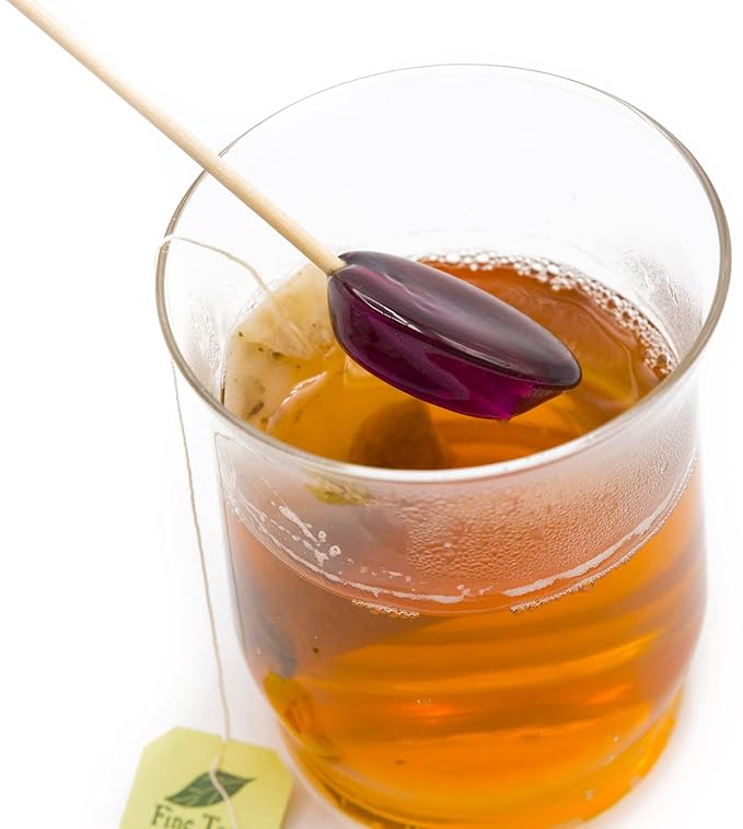 Sweet Stirs Original Flavored American Honey Spoons on Wooden Sticks Gift Pack of 10 (Lavender)