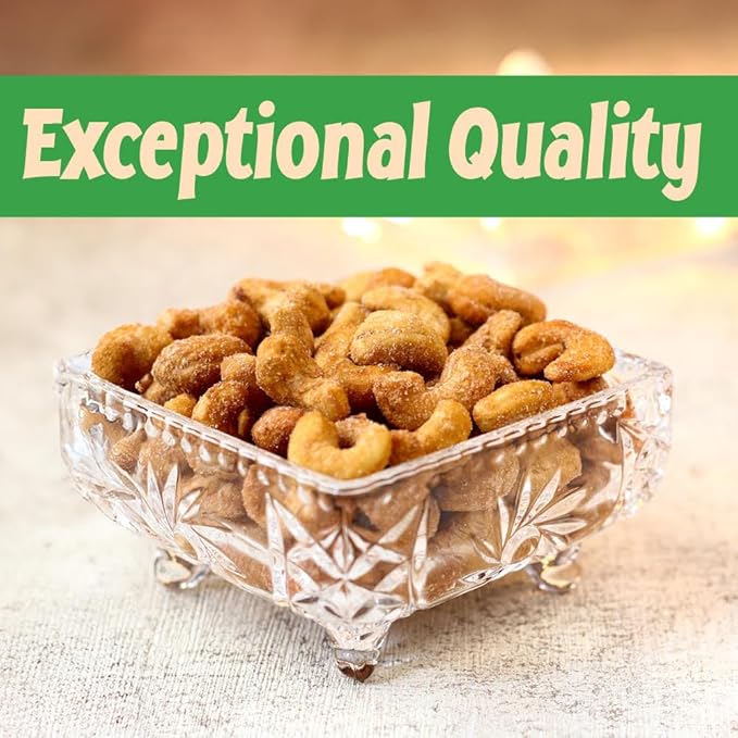 Sincerely Nuts – Honey Roasted Cashews | Two Lb. Bag | Deluxe Kosher Snack Food | Healthy Source of Protein &amp Nutritional Content | Gourmet Quality Cashew Nut