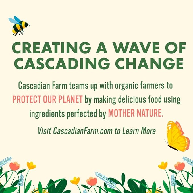 Cascadian Farm Granola Coconut Cashew No Sugar Added 11 oz (Pack of 4)