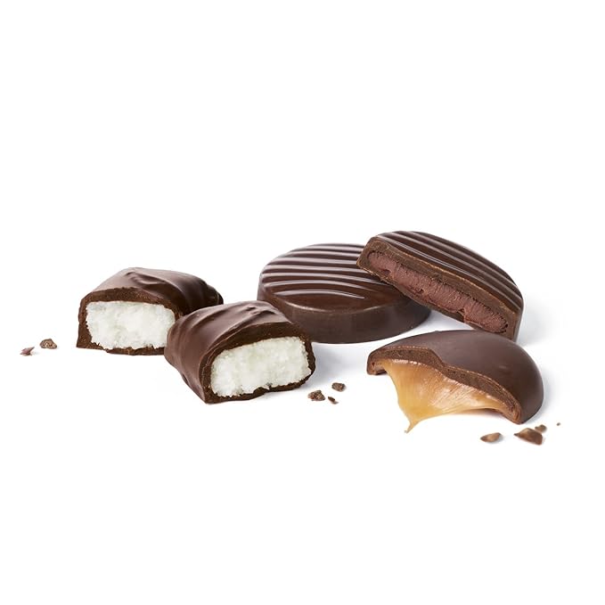 Russell Stover Sugar-Free Dark Chocolate Mix 10 Ounce Candy Individually Wrapped Bars Sweetened with Stevia