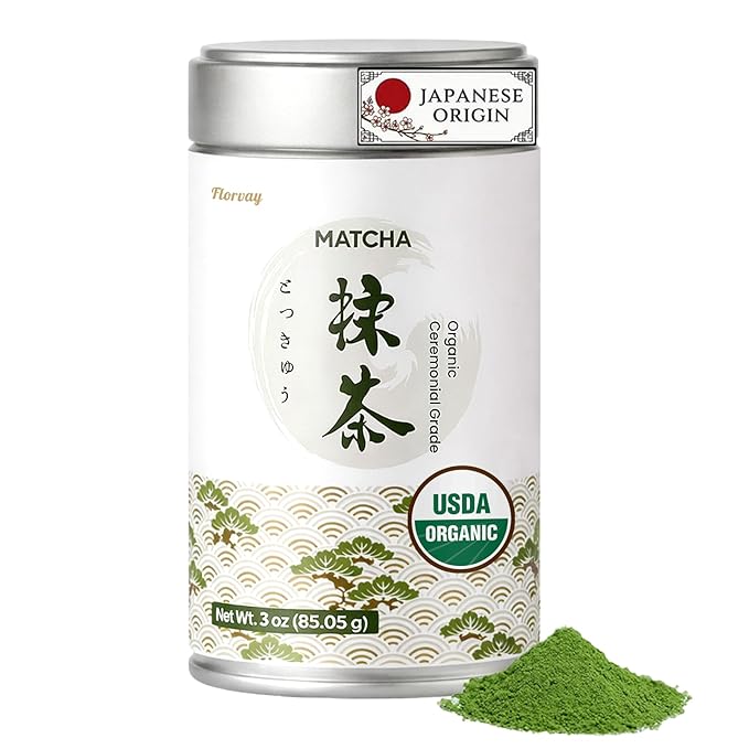 Japanese Ceremonial Grade Matcha Powder – USDA Organic | 3oz Tin | Smooth Taste with Low Bitterness | Calm Clear Energy | Pure Matcha