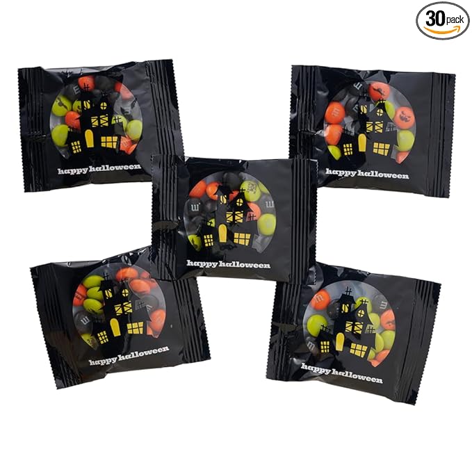 M&ampM’S WORLD Halloween Trick-or-Treat Candy Unique Halloween Candy for Party Favors or Treat bags (Set of 30 Packs)