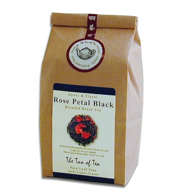 The Tao of Tea Rose Petal Black Tea 8 Ounce Bag