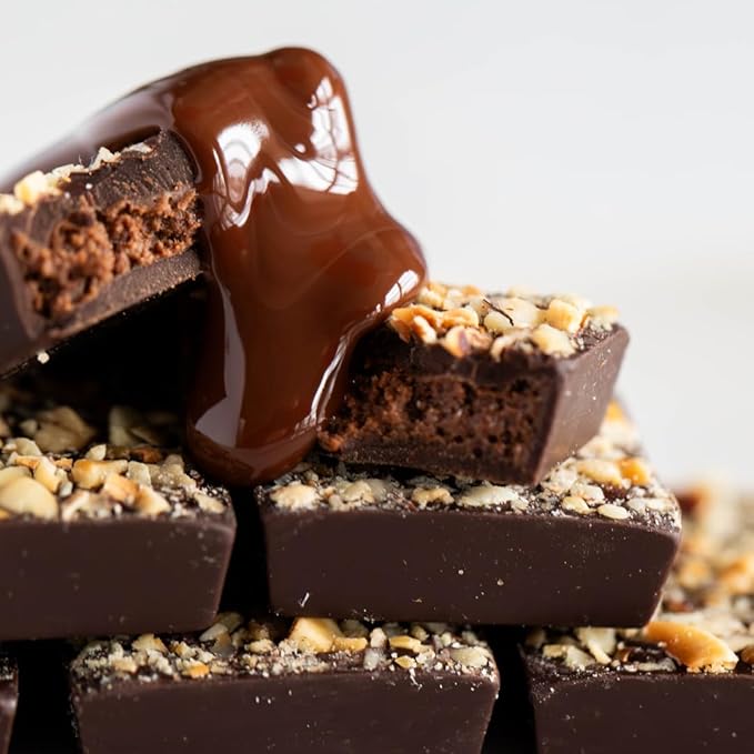 JOJO's Dark Chocolate Peanut Butter and Hazelnut Variety Pack Healthy Snack Low Sugar Low Carb Gluten Free Non GMO Paleo &amp Keto Friendly Made with Plant Based Hemp Protein Vegan (4 Count)