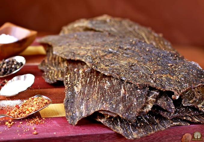 Mahogany Smoked Meats: Peppered Beef Jerky - 16oz