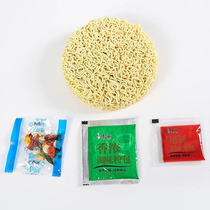 康师傅 方便面 鲜拌面面五连包104g*5袋 泡面袋装速食 方便食品 kangshifu Chinese food instant noodles 104g*5 bags