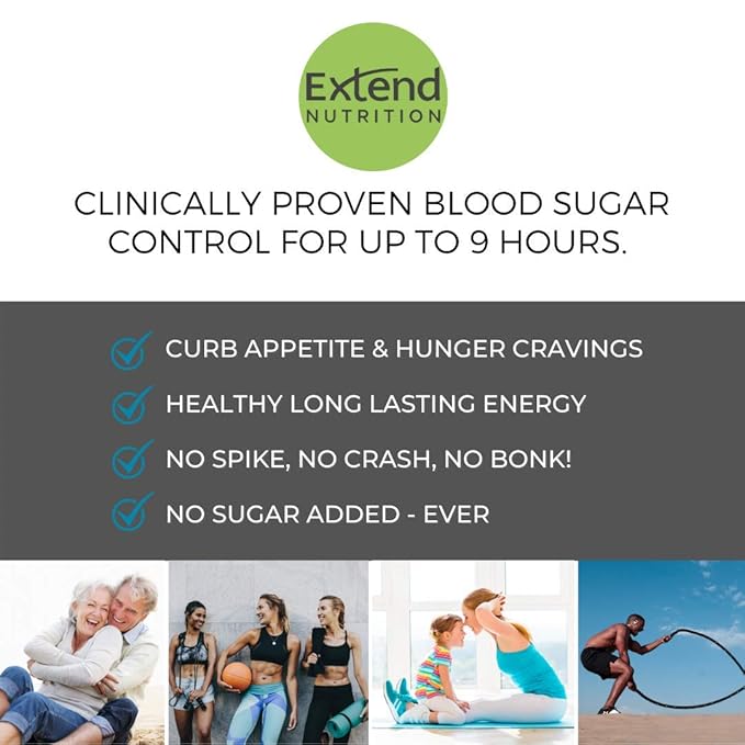 Extend Nutrition - Diabetic Food Nutrition Bars to Help Control Hunger and Manage Blood Sugar Low Carb Low Glycemic Keto Friendly Weight Management Diabetic Snacks Yogurt &amp Lemon (15 Count)