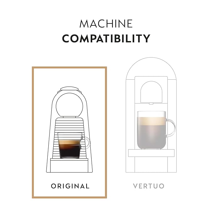 Nespresso Capsules Original Line Ristretto Intenso Dark Roast Coffee 50 Count Coffee Pods