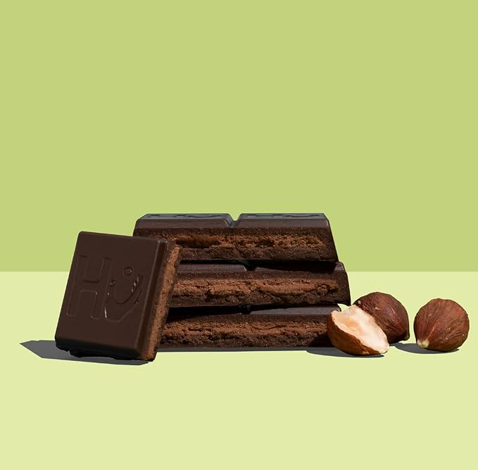 Hu Chocolate Bars | 6 Pack Hazelnut Butter Chocolate | Natural Organic Vegan Gluten Free Paleo Non GMO Fair Trade Dark Chocolate | 2.1oz Each