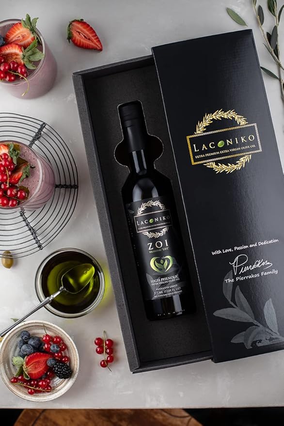 Laconiko ZOI Ultra High Phenolic Extra Virgin Olive Oil | NEW September 2025 Harvest! | 1397 MG/KG Polyphenols | Rich in OLEOCANTHAL 1000 MG/KG | LIMITED QUANTITY | GOLD MEDAL 2026 NYIOOC | 12.68 OZ (
