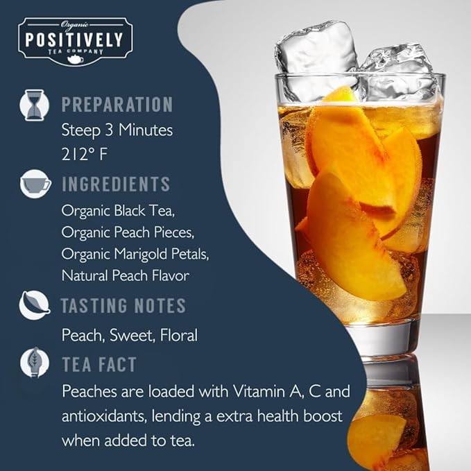 Organic Positively Tea Company Flavored Black Tea Sampler Loose Leaf 4 Ounce 3 Pack