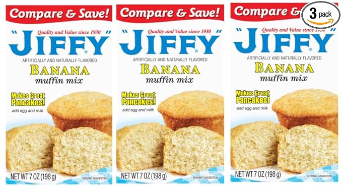 Pack Of 3 Banana Muffin Mix 7 oz.
