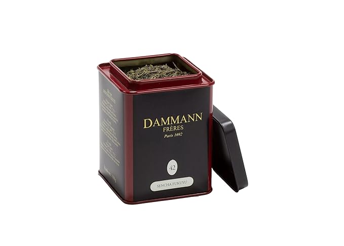 Dammann Freres Loose Leaf Sencha Fukuyu Premium Gourmet French Green Tea 3.52 Ounce Tin