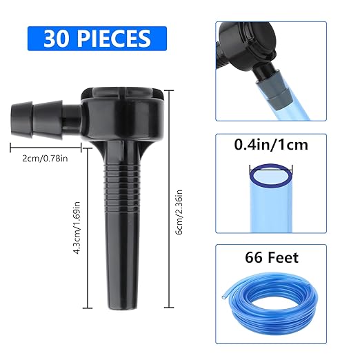 Maple Syrup Tapping Kit Upgrade Maple Taps Set Include (30) Maple Syrup Taps 66 -Ft Food Grade Tubing 1 Drill Bit Maple Tree Tapping Kit for Experts or Beginners (30 SET)