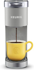 Keurig K-Mini Plus Single Serve Coffee Maker – Slim 5-Inch Design 6–12oz Brew Size Pod Storage &amp Cord Wrap – Gray (Renewed)