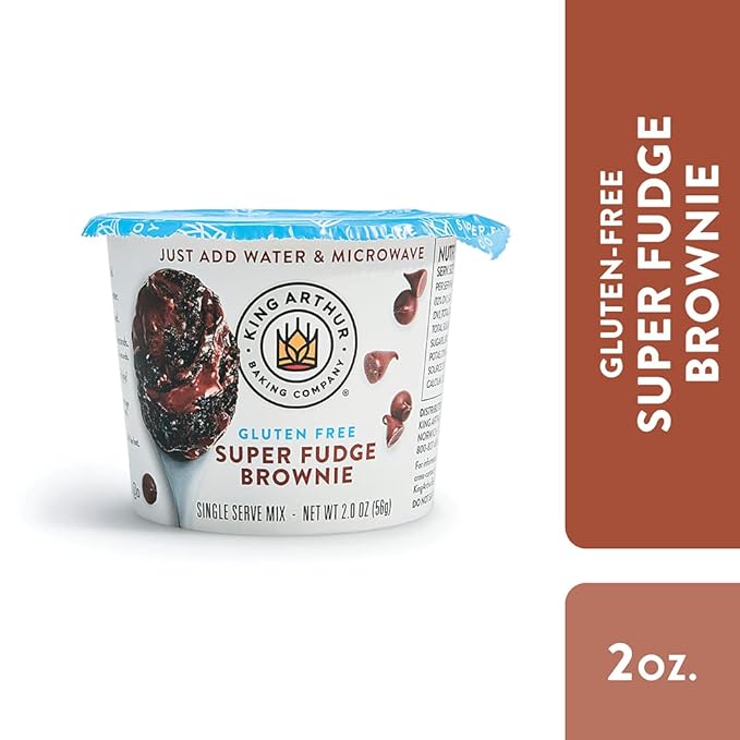 King Arthur Flour Gluten-Free Single Serve Super Fudge Brownie Mix 2 Oz 12 Count