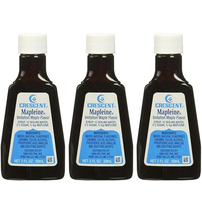 Crescent Mapleine Imitation Maple Flavoring 2oz Bottle (Pack of 3)