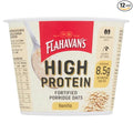Flahavan's High Protein Vanilla Porridge Oats 1.58oz Pots 8.5g Protein Per Serving Pack of 12
