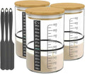 Pro Sourdough Bread Starter Kit - 34 oz sourdough jar with 5 unique features for the perfect sour dough bread &amp sourdough starter kit - baking supplies (34oz-3pack)