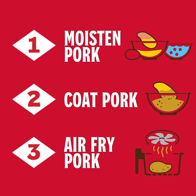 Louisiana Fish Fry Products Air Fry Pork Coating Mix 5 Oz Pack of 6
