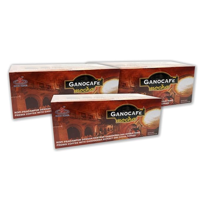 HAGEN Generic Gano Excel Gano Cafe Mocha Instant Coffee 15 sachets x 28g (3 Boxes)