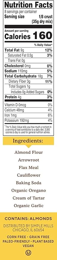 Simplemill Sim Pizza Dough Mix 9.8 Oz (Pack Of 6)6