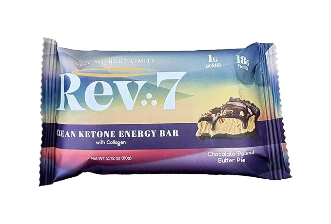 REV7 Ketone Energy Bars Pack of 12 - Variety