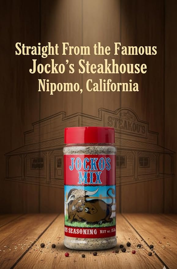 Jocko's Mix Santa Maria Style Seasoning - 15.3oz Bottle Of Tri-Tip Steak Pork and Chicken Seasoning - Santa Maria Grill - Jocko's Mix for Meat Seafood Stew &amp Vegetables