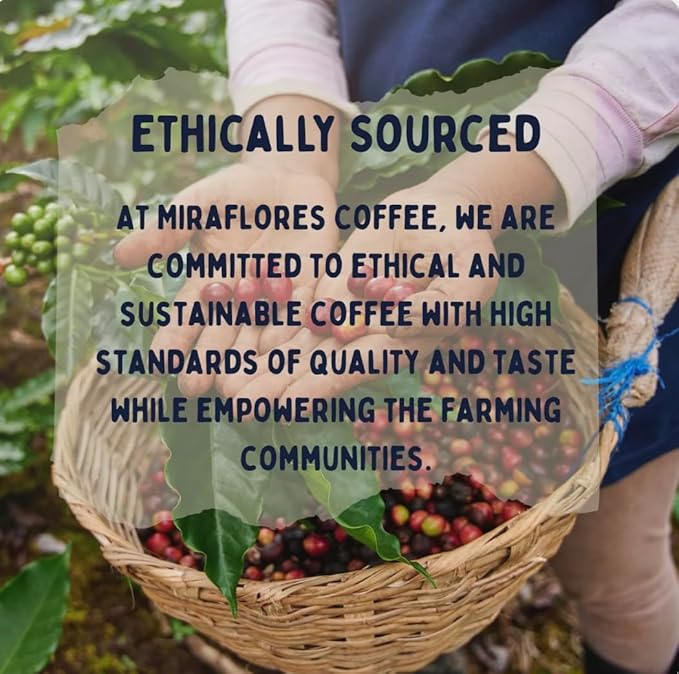 Miraflores Coffee Co Specialty Whole Bean Coffee Perfect Crema Medium Dark Roast Espresso Blend (12oz Africano Espresso Roast)