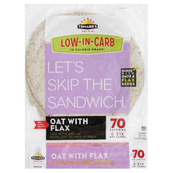 TUMAROS Oat with Flax 8 Count (Pack of 6)