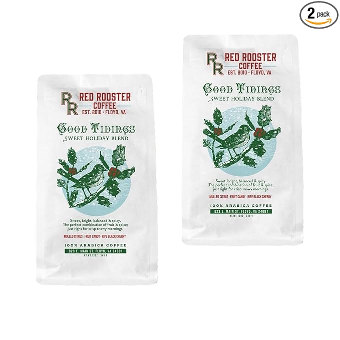 Bean Box Holiday Coffee Sampler - Good Tidings - Holiday Sweet 2-Pack Freshly Ground Coffee Gourmet Coffee