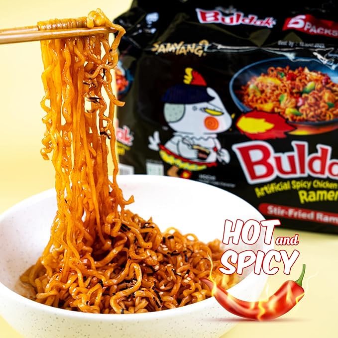 (10 packs) Ramen Mystery Box - Global Flavor Adventure with a Mix of Spicy &amp Non-Spicy Noodles Bundle with Fun Recipe Book