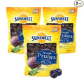 Sunsweet Amazin' Pitted Prunes - Dried Prunes Pitted Unsweetened - Gluten Free Vegan Low Fat - Fiber &amp Minerals - 2lb Resealable Bag x 3 Pack
