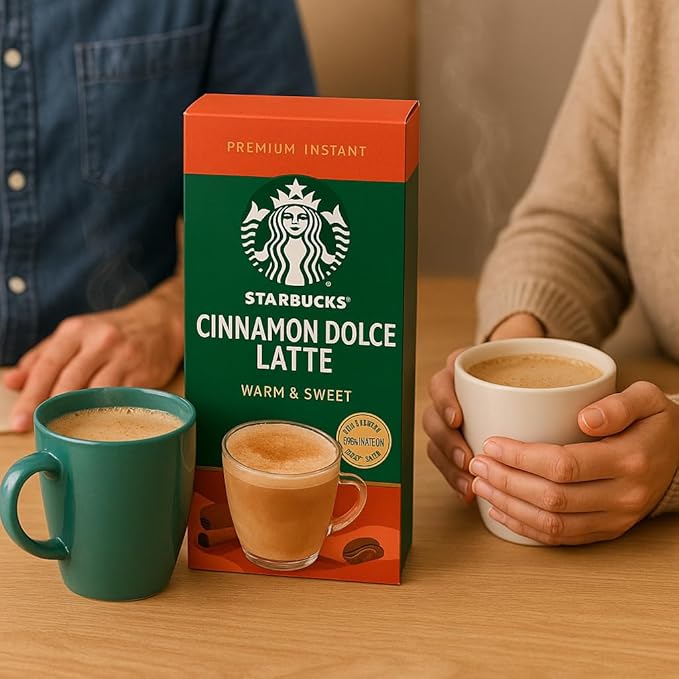Starbucks Cinnamon Dolce Latte x5 Premium Instant Coffee Pack of 6 (Total 30 Sachets) Warm &amp Sweet Flavor