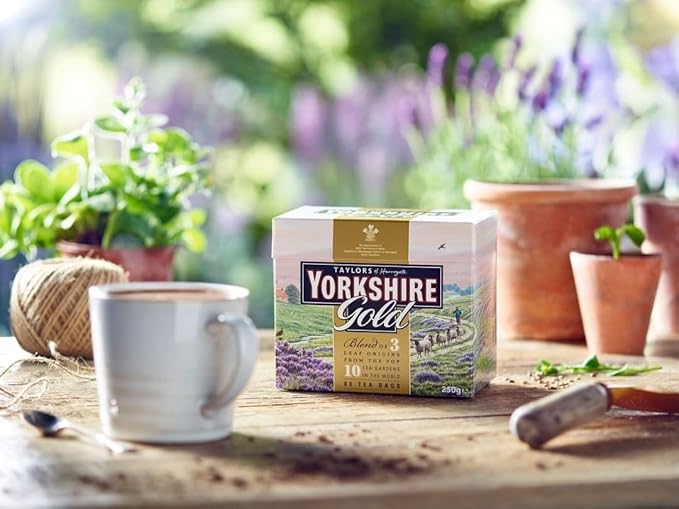 Taylors of Harrogate Yorkshire Gold Individually Wrapped Tea Bags 200 Count. (Pack of 2)