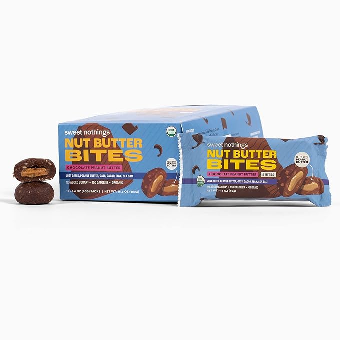 Sweet Nothings Nut Chocolate Peanut Butter Bars 1.4 oz (Pack of 12)