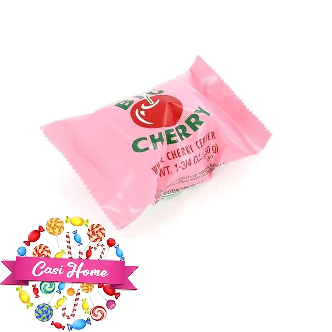 Big Cherry Chocolate Peanut Candy 1.34oz 12 Pack Packaged and Distributed by Casi Home