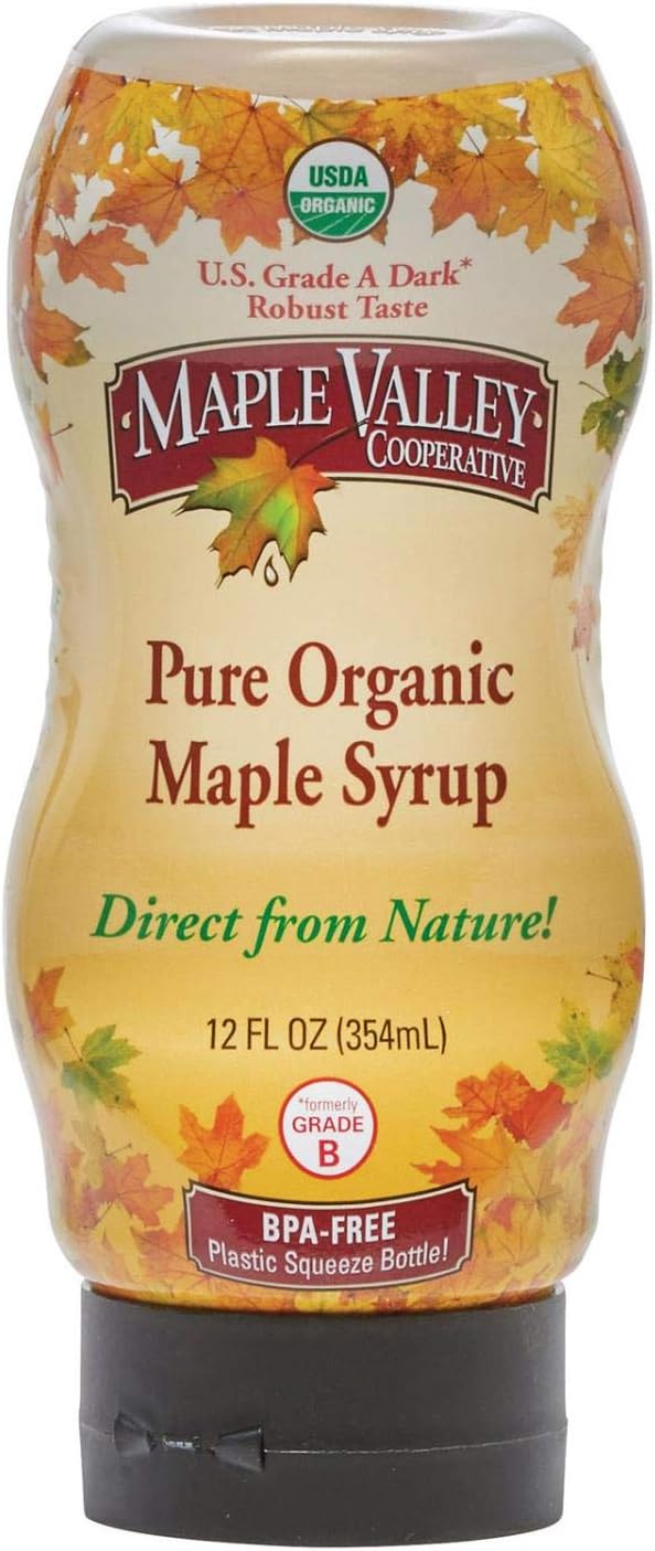 Maple Valley Cooperative Maple Syrup - Organic. Grade A Squeeze - Case of 12 - 12 fl oz