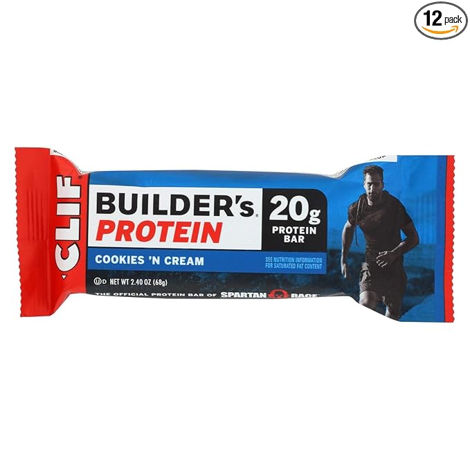Cliff Bar Builder Bar Cookies N Crm 2.40-Ounce (Pack of 12)