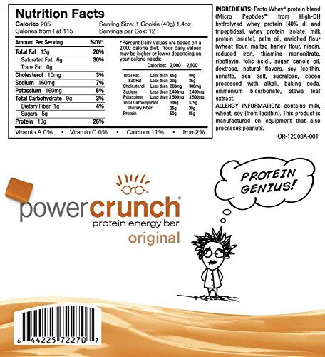 Power Crunch Protein Energy Bar Original - Salted Caramel (12 Bars)