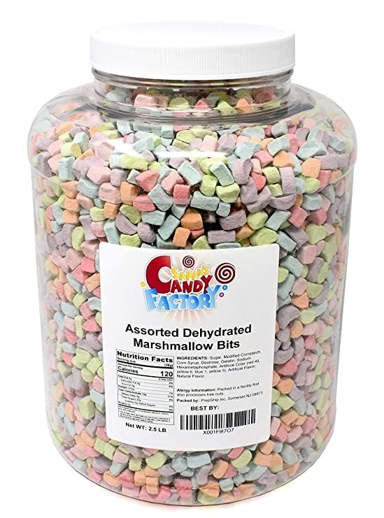 Sarah's Candy Factory Assorted Dehydrated Marshmallow Bits in Jar 2.5 Lbs (updated)