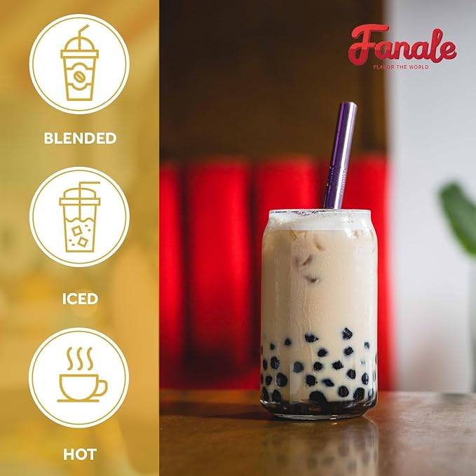 Fanale Premium Lavender Bubble Tea Flavoring Powder | Perfect for Baking Smoothies Desserts and Drinks | Instant Flavoring Powder for Boba Milk Tea - 2.2 Pounds (Pack of 20)