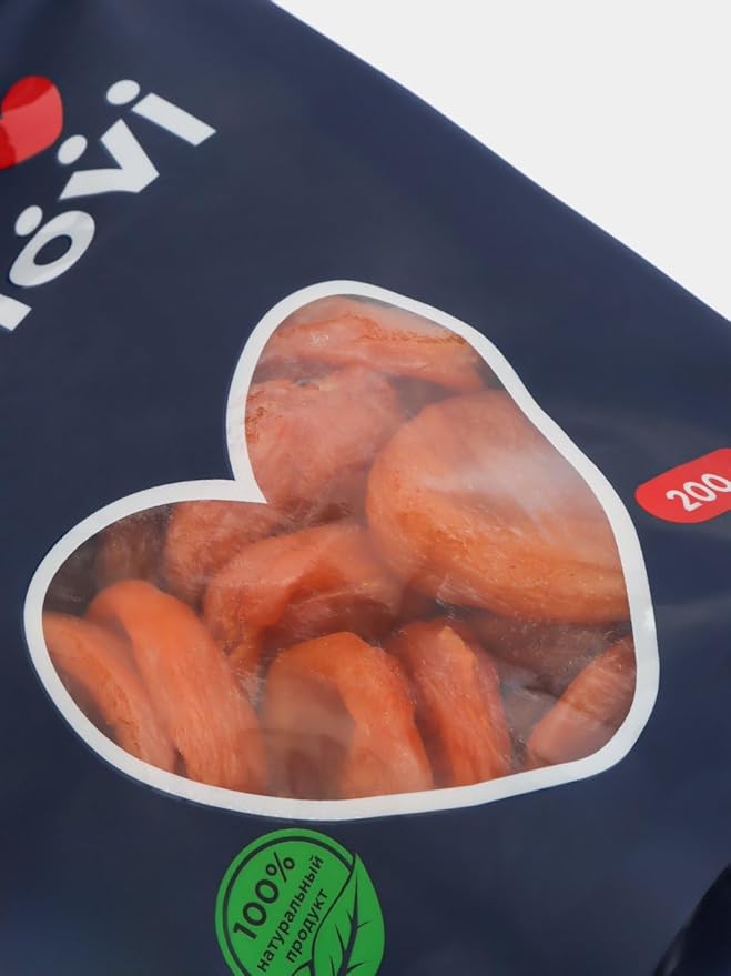 Organic Dried Apricots 7 oz (200 g) Natural Product Made in Uzbekistan