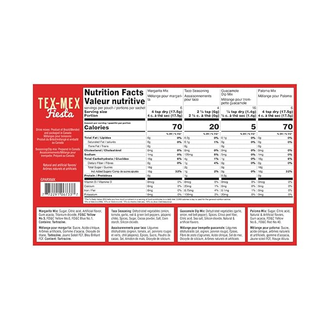 Gourmet Du Village Tex-Mex Party Pack 256 g (9 oz)