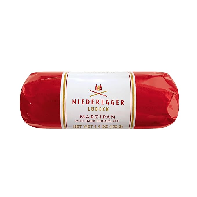 Niederegger Classic Marzipan Loaf Coated with Crisp &amp Dark Chocolate - 4.4 oz | Ultimate Masterpiece Premium Quality Handcrafted Authentic | Made in Germany since 1806 | Kosher (Pack of 5)