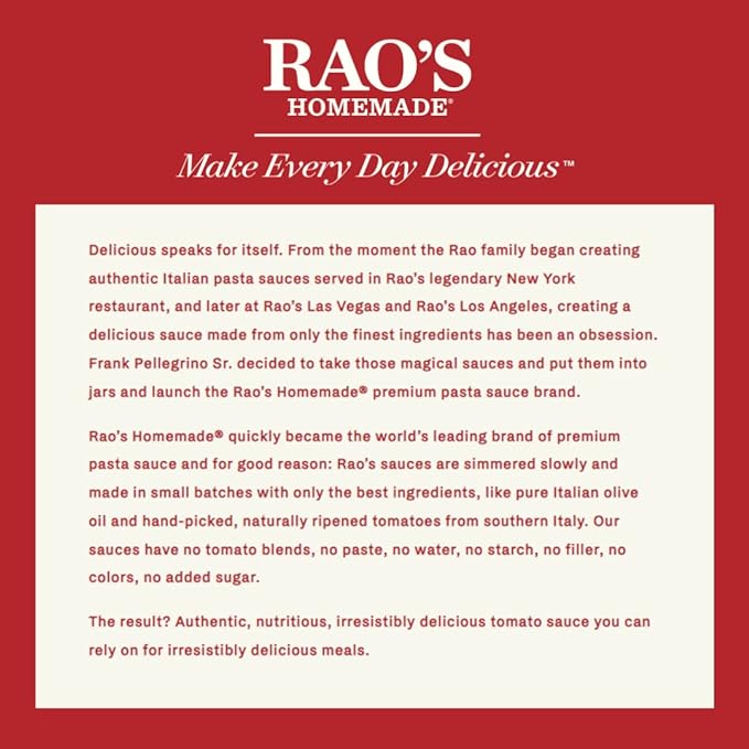 Rao's Made for Home Sausage &amp Potato Soup 16oz Real Vegetables Traditional Italian Heat and Serve Soup (Pack of 6)