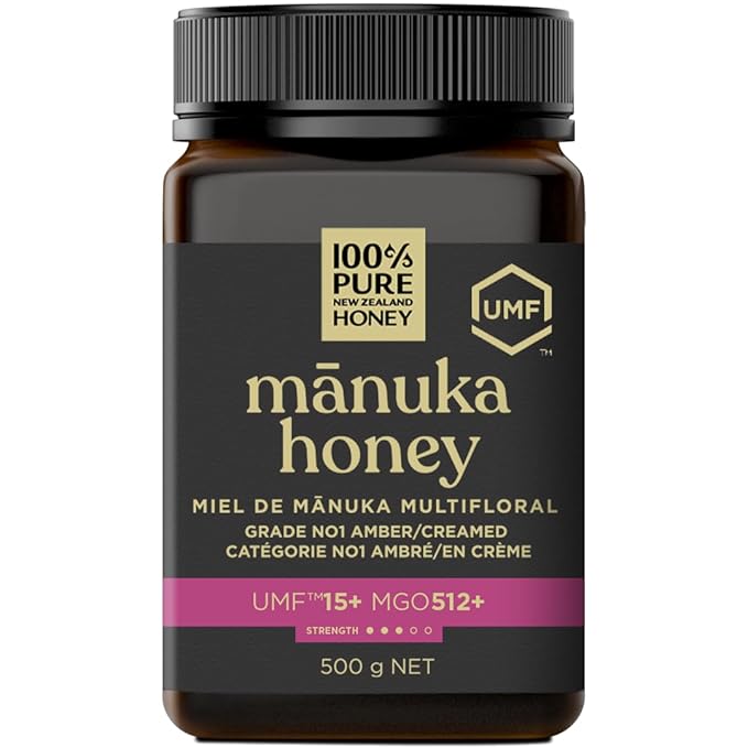 Manuka Honey UMF 15+ (MGO 512+) 100% Pure New Zealand - Certified Award Winning New Zealand Raw Manuka Honey Premium Grade 17.6 Ounce (500g)