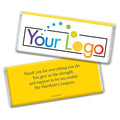 252ct Promotional Products Add Your Logo Candy Chocolate Bar (250 Pack) - Yellow Tradeshow Giveaways