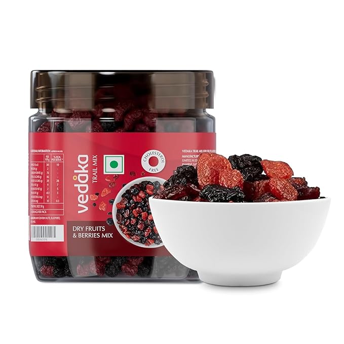 Dry Fruits and Berries Mix | 200 g| Blueberry Strawberry Cranberry And Black Currant | Ambient Temperature | (Previously Kitchen Cheer) Fresh