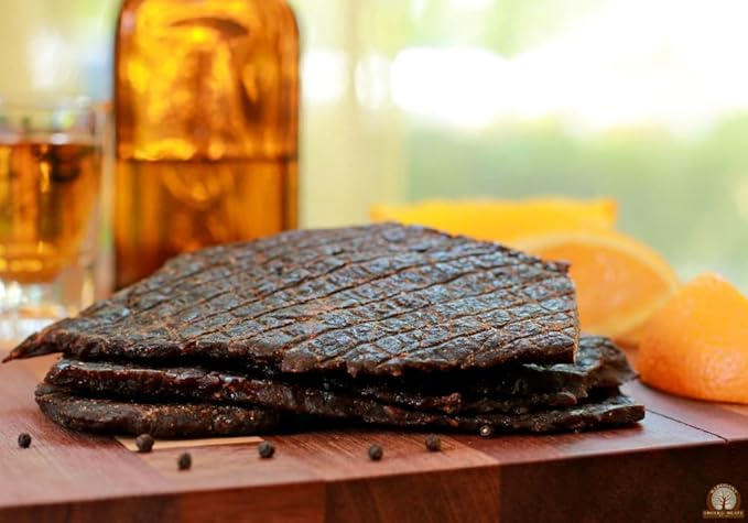 Mahogany Smoked Meats: Chipotle Bourbon Beef Jerky - 16oz